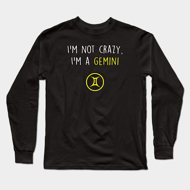 Gemini Funny Long Sleeve T-Shirt by GregNowachek